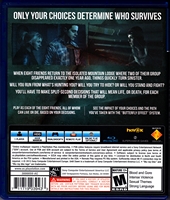 Sony PlayStation 4 Until Dawn Back CoverThumbnail